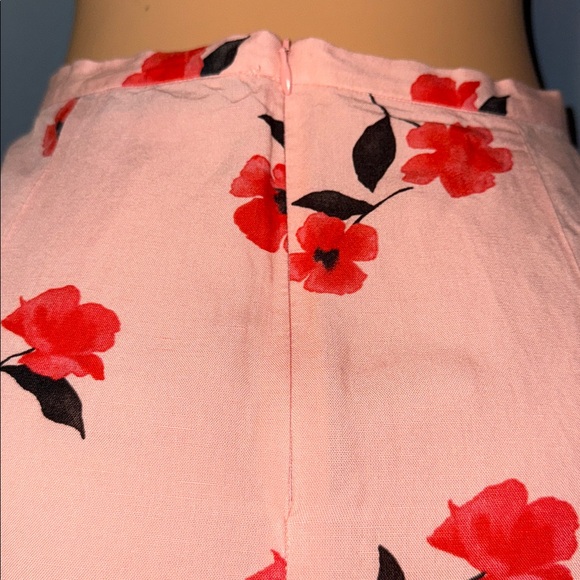 Zara Pink Floral Midi Skirt - Size Small - Picture 4 of 6